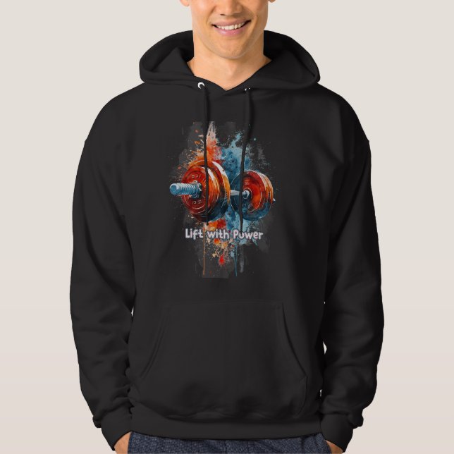 Colorful Graphic & Text Hoodie (Front)