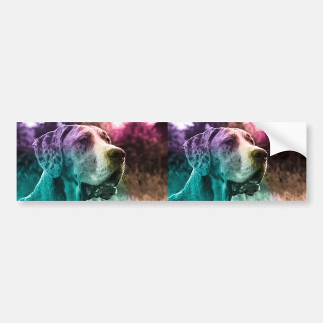 Colorful Great Dane Sticker (Front)