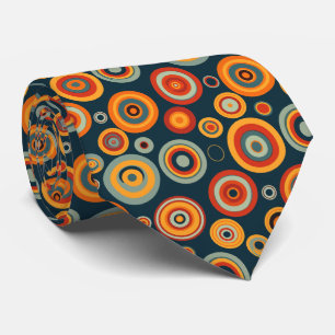 Colorful Groovy Retro Neck Tie