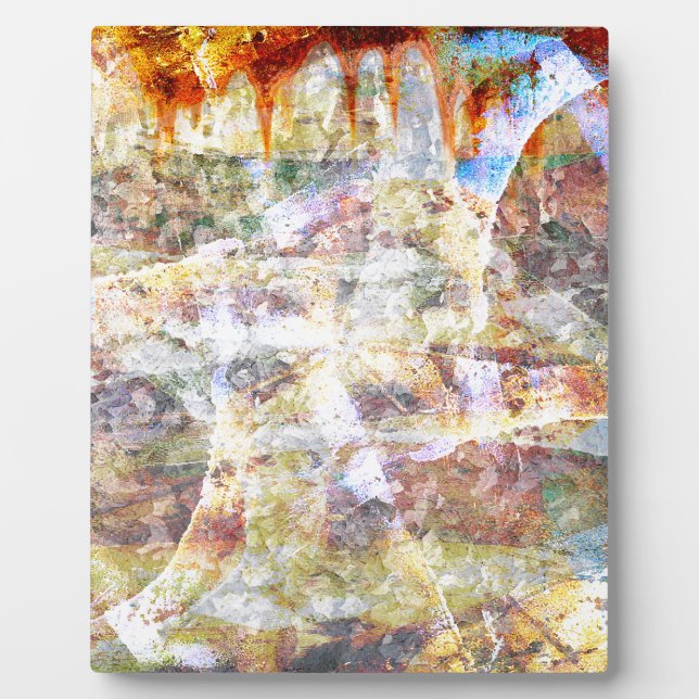 Colorful grunge graffiti plaque (Front)