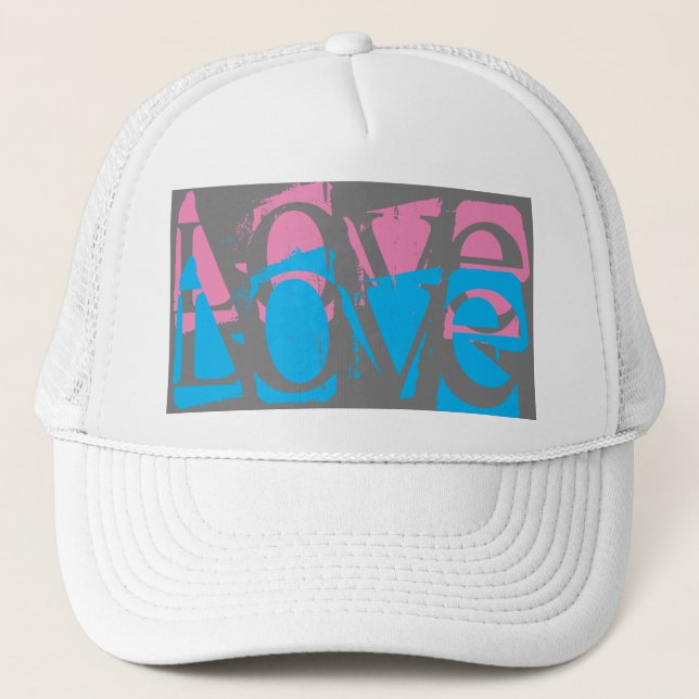 colorful grunge LOVE lettering | Trucker Hat (Front)