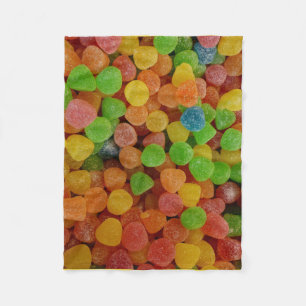 Colorful Gumdrops Quirky Fleece Blanket