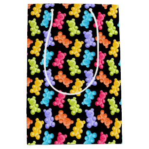 Colorful Gummy Candy Bears  Medium Gift Bag