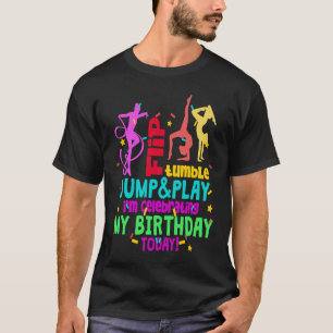 Colorful Gymnast Girl Gymnastics Birthday T-Shirt