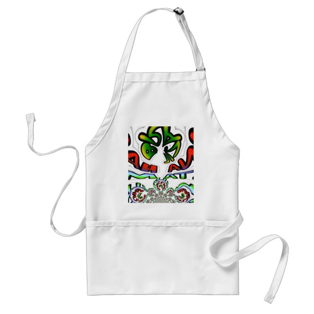 Colorful Hakuna Matata Graffiti Art Print Standard Apron (Front)