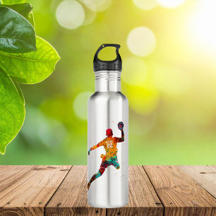 Colorful Handball Player 710 Ml Water Bottle