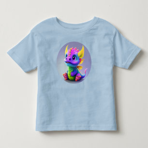 Colorful Happy Baby Dragon 12M to 5T Toddler T-Shirt