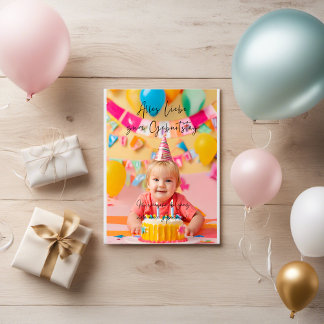 Colorful Happy Birthday 🍀 Postcard