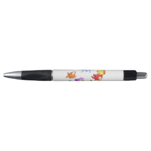 Colorful Happy Flying Birds Pen Funny Sparrows 
