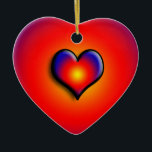 COLORFUL HEARTS CERAMIC TREE DECORATION<br><div class="desc">Colourful and vibrant hearts</div>