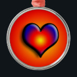COLORFUL HEARTS METAL TREE DECORATION<br><div class="desc">Colourful and vibrant hearts</div>