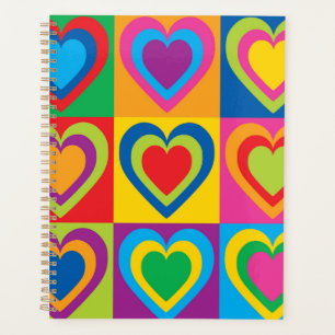 Colorful Hearts Pretty Planner