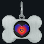 COLORFUL HEARTS, red blue orange<br><div class="desc">Colourful and vibrant hearts for dogs</div>