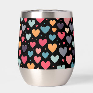 Colorful hearts valentine's day 