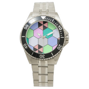 COLORFUL HEXAGON SHAPES WATCH