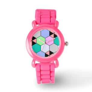 COLORFUL HEXAGON SHAPES WATCH
