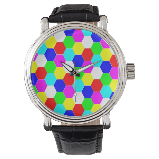 COLORFUL HEXAGONS WATCH (Front)