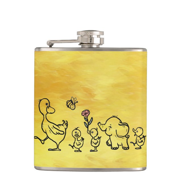 colorful hip flask (Front)