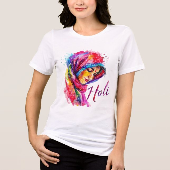 Colorful Holi Women’s Tee (Front)