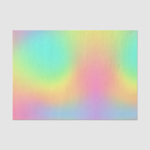 Colorful holographic style abstract pattern tissue paper