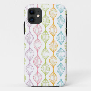 Colorful horizontal ogee pattern iPhone 11 case