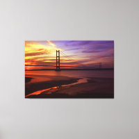 Colorful Humber Bridge Sunset photo