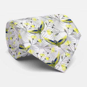 Colorful Hummingbird stylish Tie