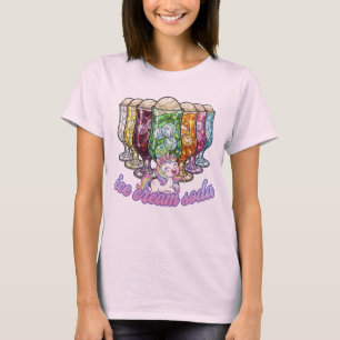 Colorful ice cream soda -with a unicorn- T-Shirt
