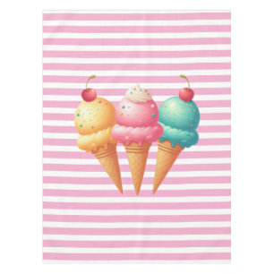 Colorful Ice cream Tablecloth