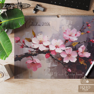 Colorful Impasto Art Calendar