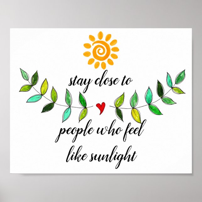 Colorful Inspirational Friendship Poster (Front)