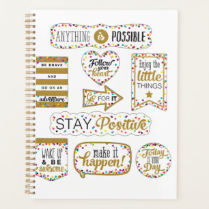Colorful Inspirational Quotes Planner