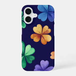COLORFUL IRISH CELTIC SHAMROCKS iPhone 16 CASE