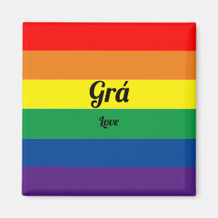 Colorful Irish Gay Pride Flag Magnet