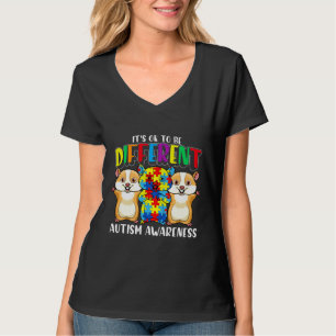 Colorful It S Ok To Be Different Autism Awareness T-Shirt