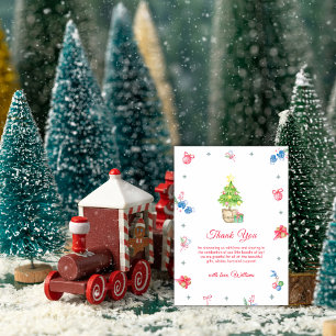 Colorful It's Cold Outside Winter Baby Shower Thank You Card