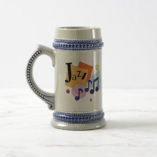 Colorful Jazz Modern Art Design Beer Stein