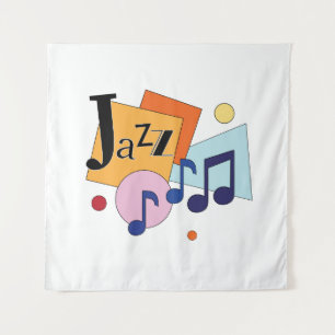 Colorful Jazz Modern Art Design Tapestry