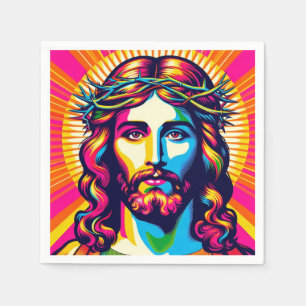 Colorful Jesus napkins! Napkin