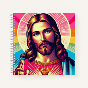 Colorful Jesus notebook! Notebook