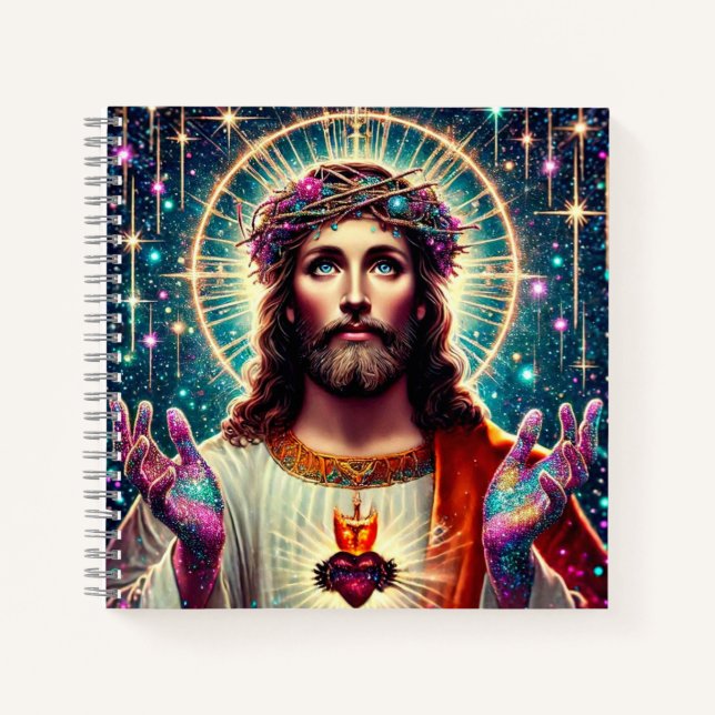Colorful Jesus notebook! Notebook (Front)