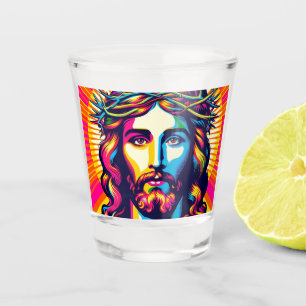 Colorful Jesus shot glasses! Glass