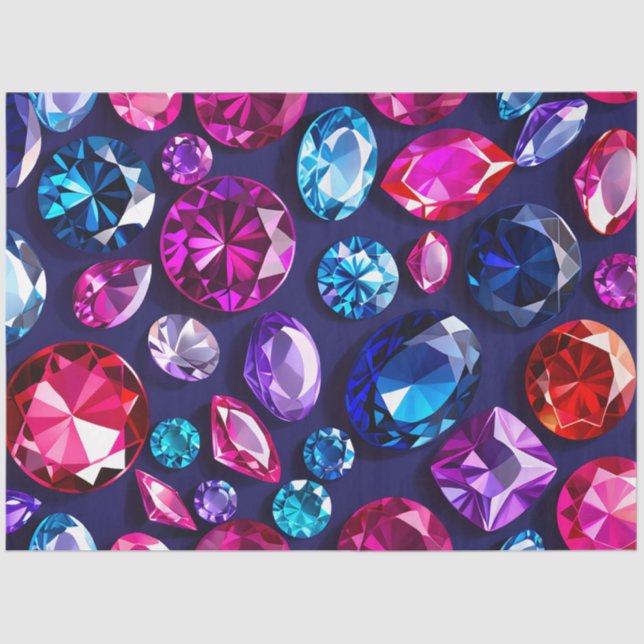 Colorful Jewel Art Tissue Paper (Front)