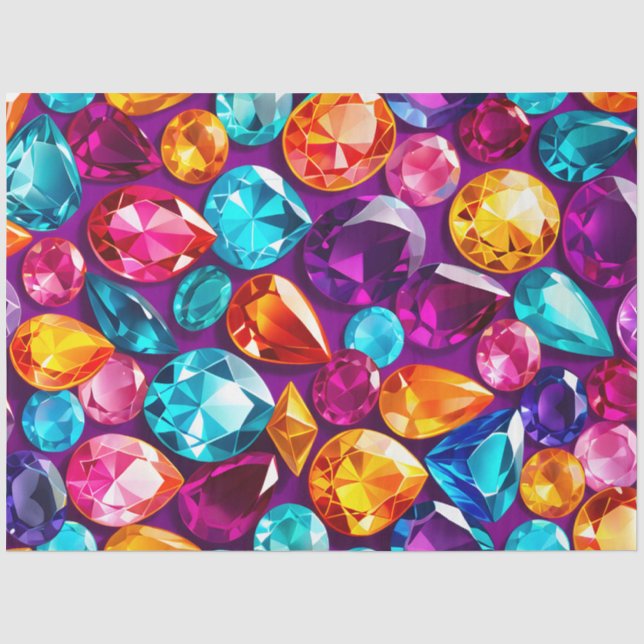 Colorful Jewel Art Tissue Paper (Front)