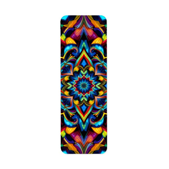 Colorful Kaleidoscope Mandala iPhone 14 Case (Front)
