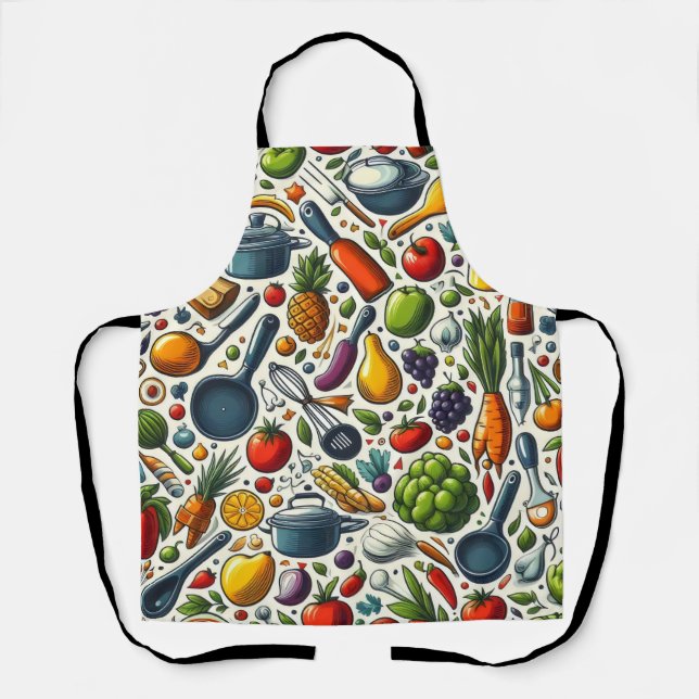 Colorful kitchen. apron (Front)