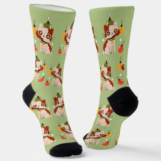 Colorful Kitty Socks