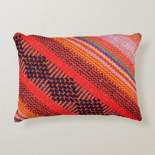 Colorful knitwear with multi color of the rope as  decorative cushion