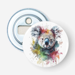 Colorful Koala: A vibrant illustration Bottle Opener