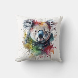 Colorful Koala: A vibrant illustration Cushion